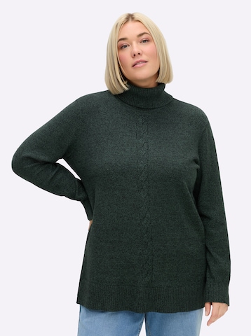 Pullover di SHEEGO in verde: frontale
