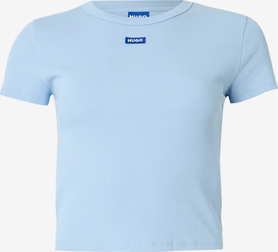 HUGO Majica u mornarsko plava / nebesko plava / bijela, Pregled proizvoda