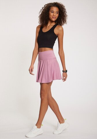 VIVANCE Skinny Skirt in Pink: front