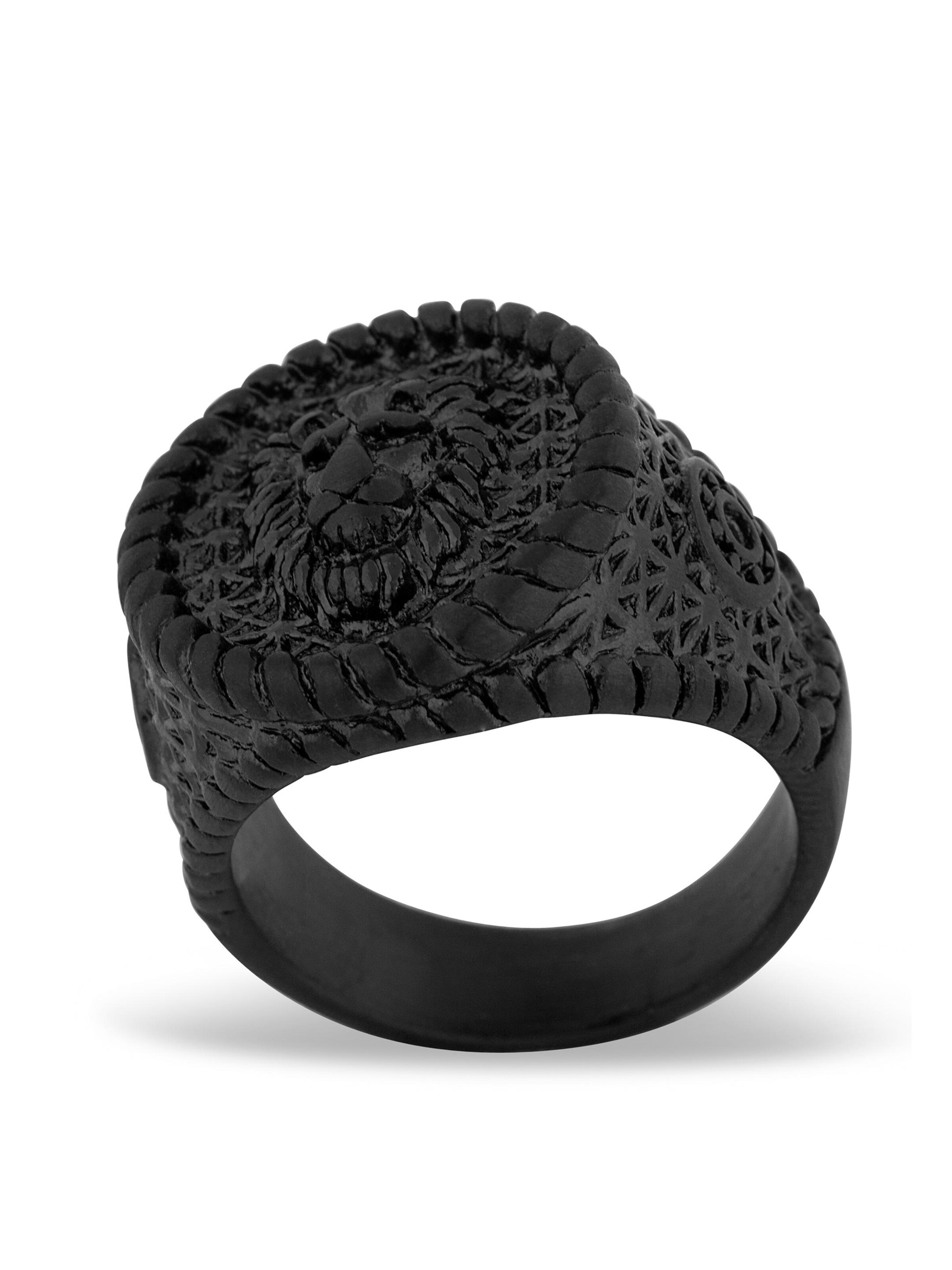 Akitsune Ring 'Imperator'‌ in Schwarz
