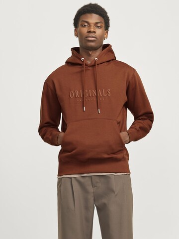 JACK & JONES Sweatshirt in Braun: Vorderseite