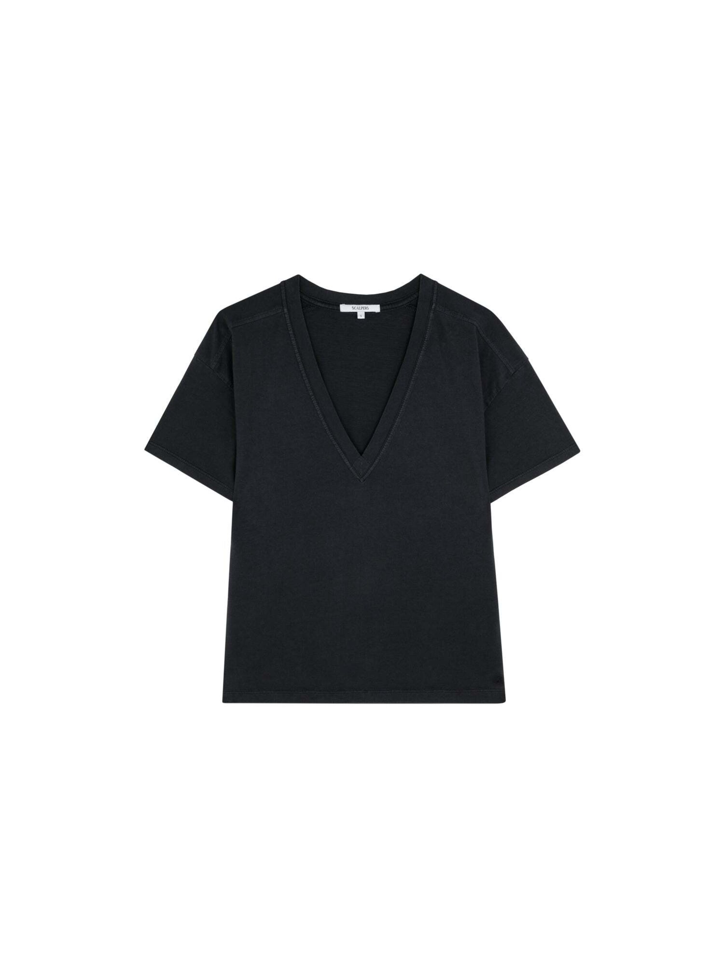 Scalpers V Plain Tee ' ' in Schwarz: Vorderseite