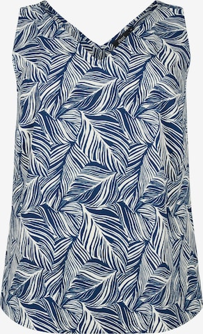 Zizzi Blouse 'CAANNI' in Blauw: voorkant