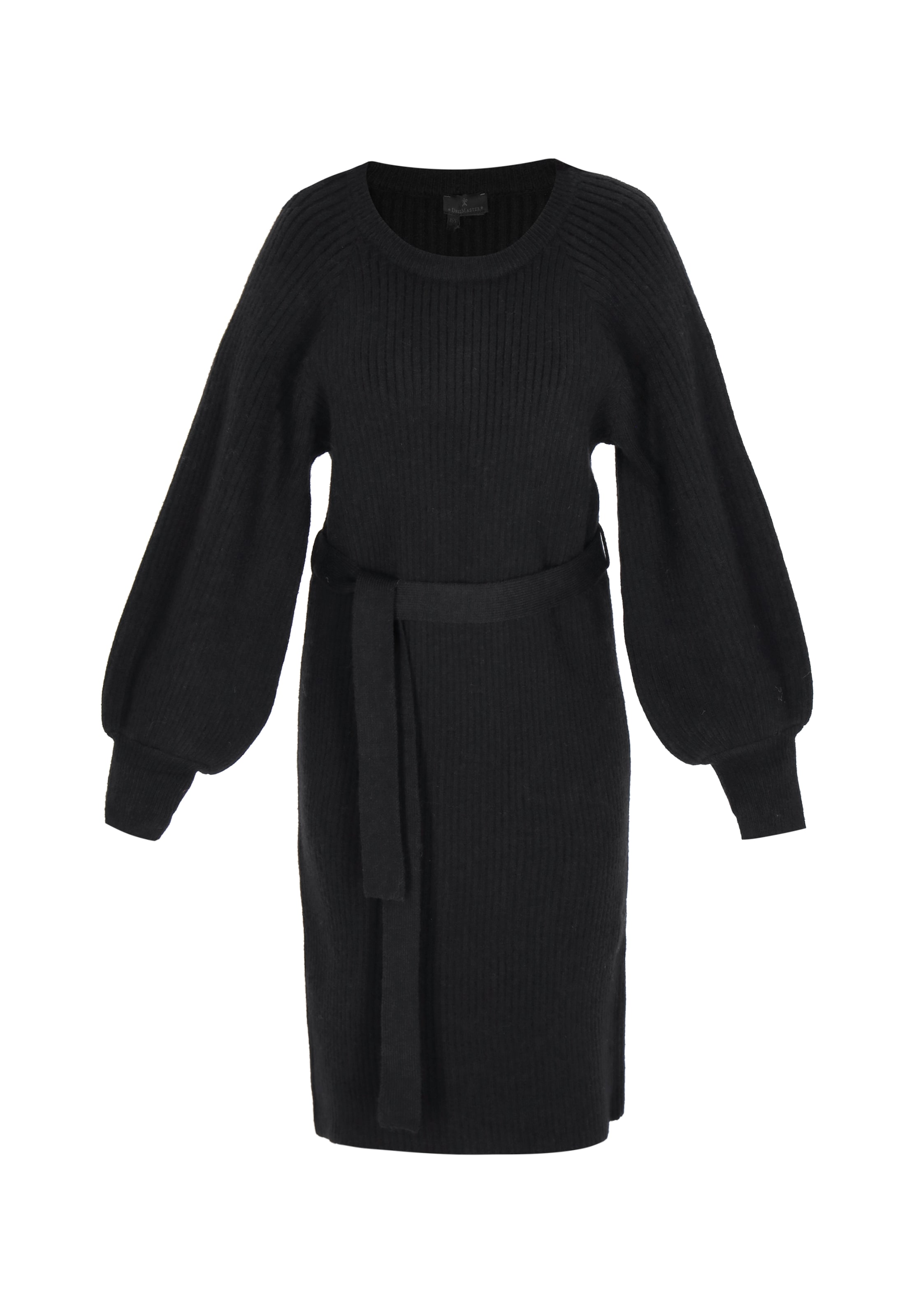 DreiMaster Klassik Kleid in Schwarz: Vorderseite