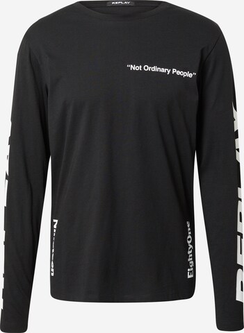 REPLAY Shirt in Black: front