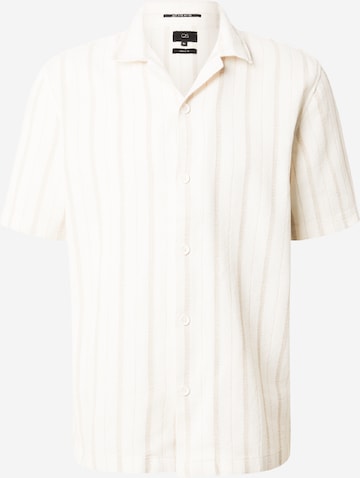Comfort fit Camicia di QS in beige: frontale