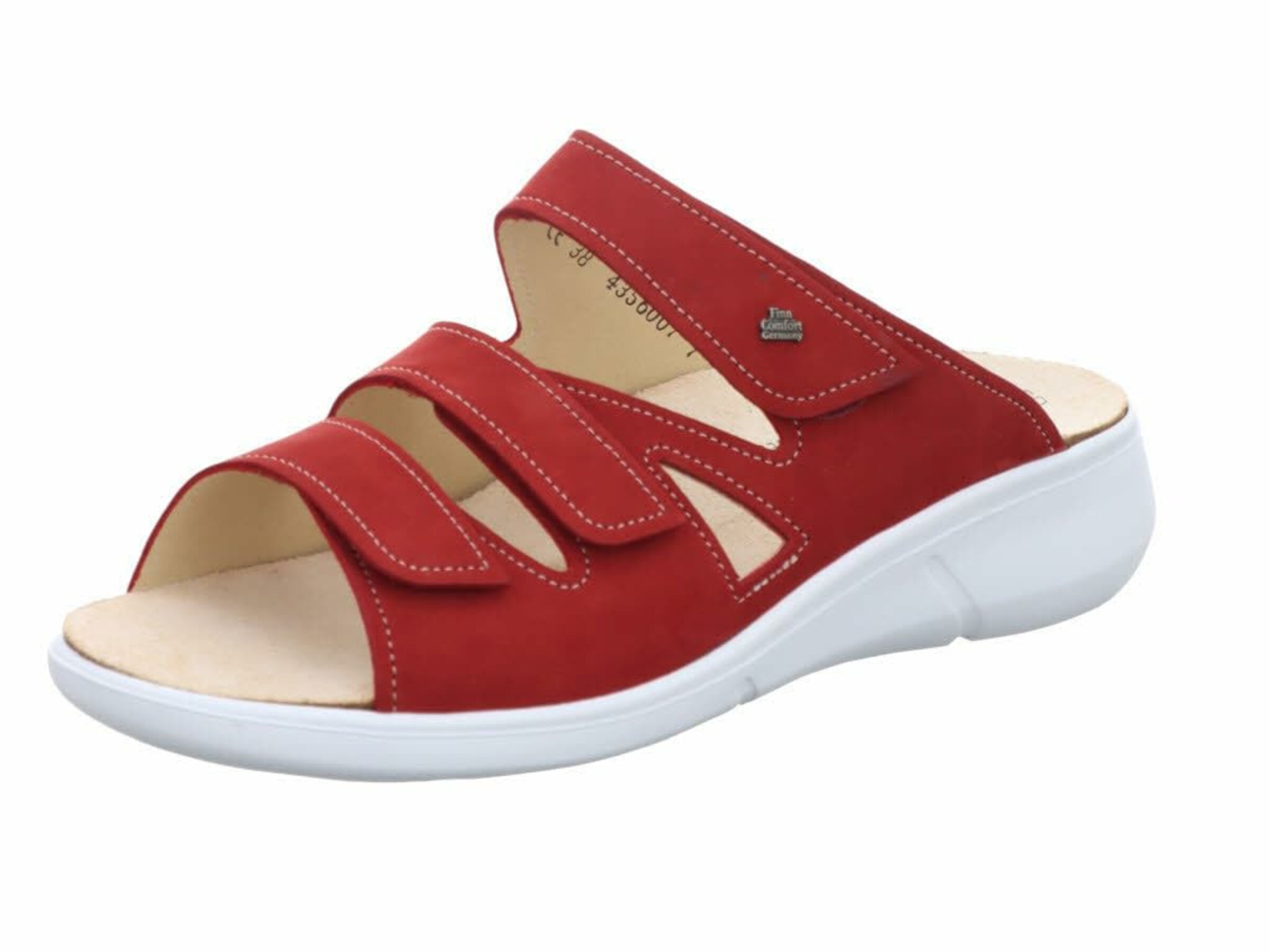 Finn Comfort Mule in Red