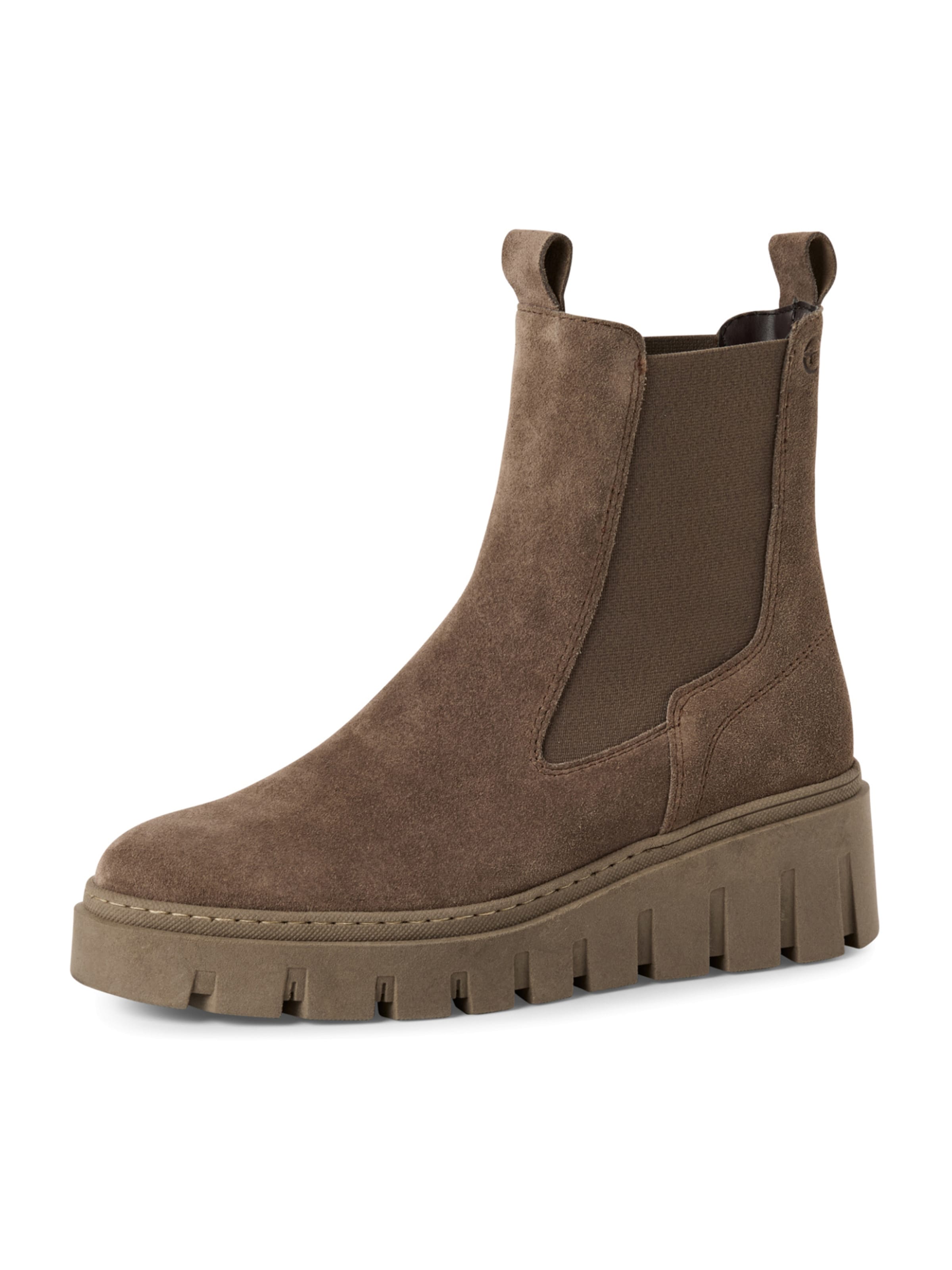 Tamaris Chelsea boots in Grey: front