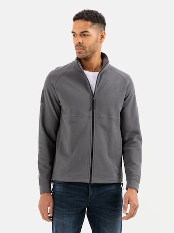 CAMEL ACTIVE Zip-Up Hoodie in Grey: front