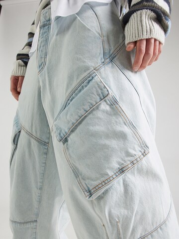 Marcelo Burlon Loosefit Jeans in Blau