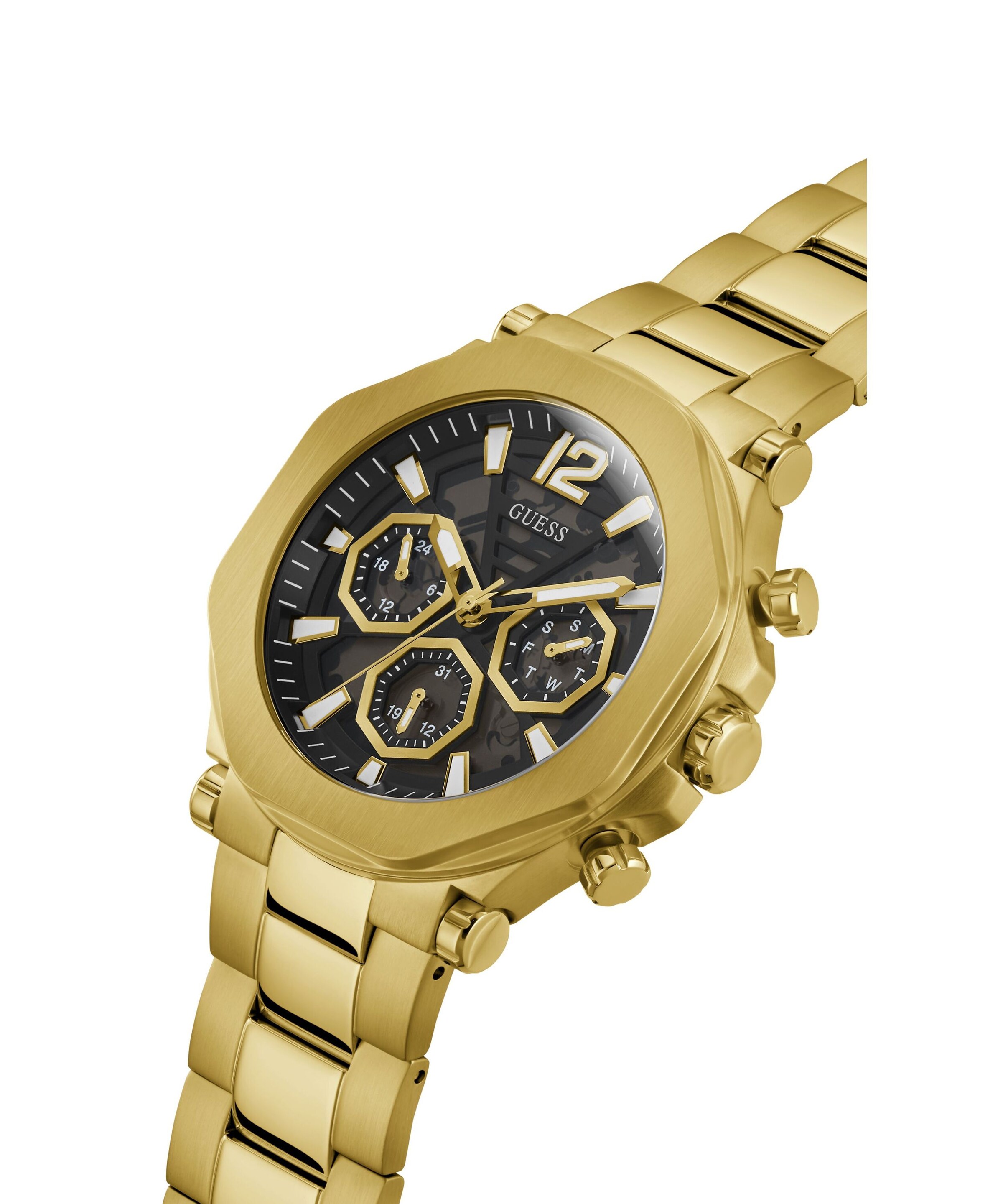 GUESS Analog Watch 'Edge' in Gold