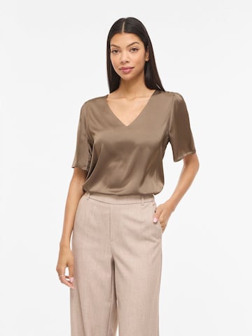 Camicia da donna 'VIEnna Ravenna' di VILA in beige: frontale