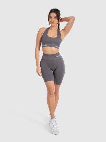 Smilodox Skinny Workout Pants 'Azura' in Grey