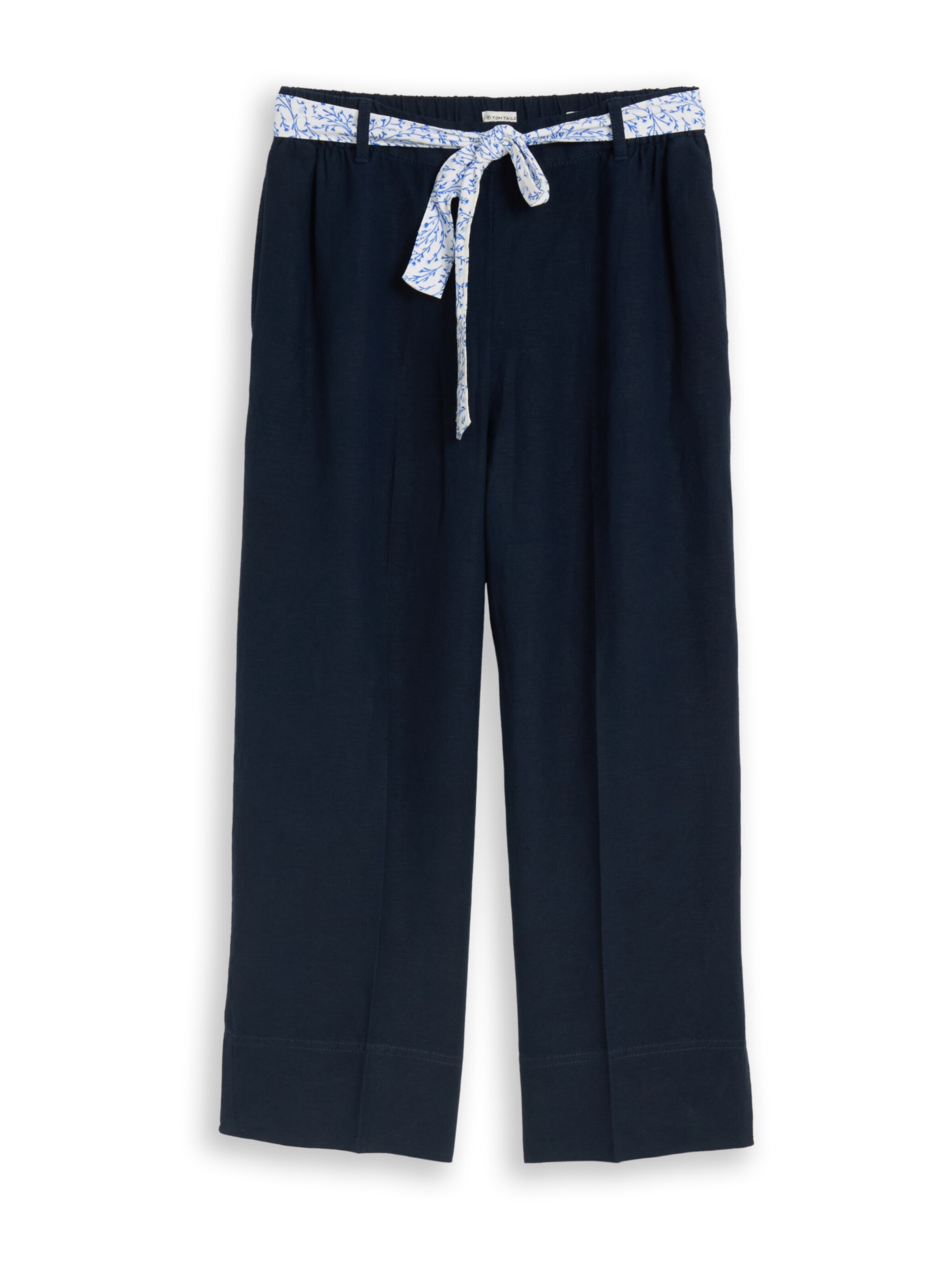 TOM TAILOR Wide leg Broek in Blauw: voorkant