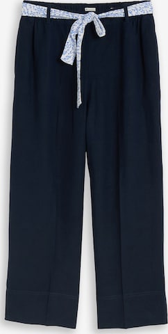 Wide Leg Pantalon TOM TAILOR en bleu : devant