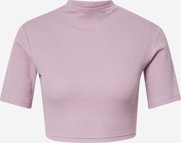 T-shirt Reebok en violet : devant