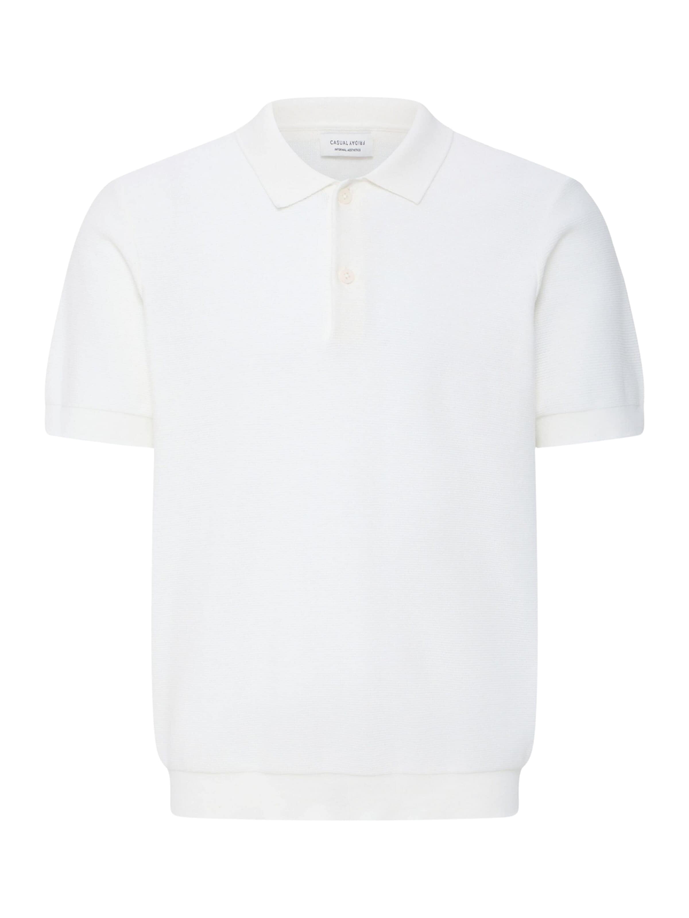 T-Shirt ' CFEdward ' Casual Friday en blanc : devant