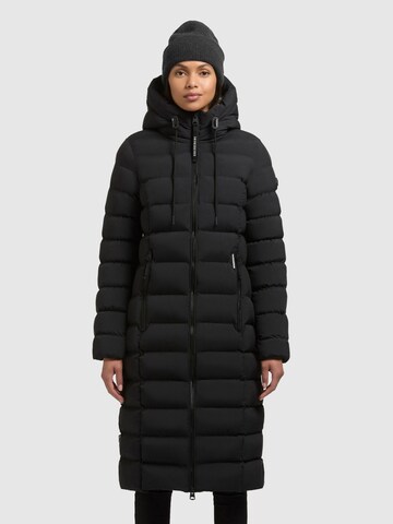 khujo Winter Coat in Black: front