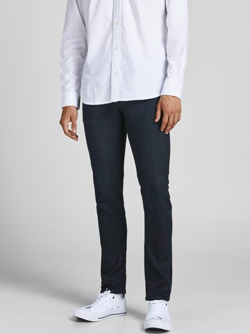 Coupe slim Jean 'Glenn' JACK & JONES en bleu : devant