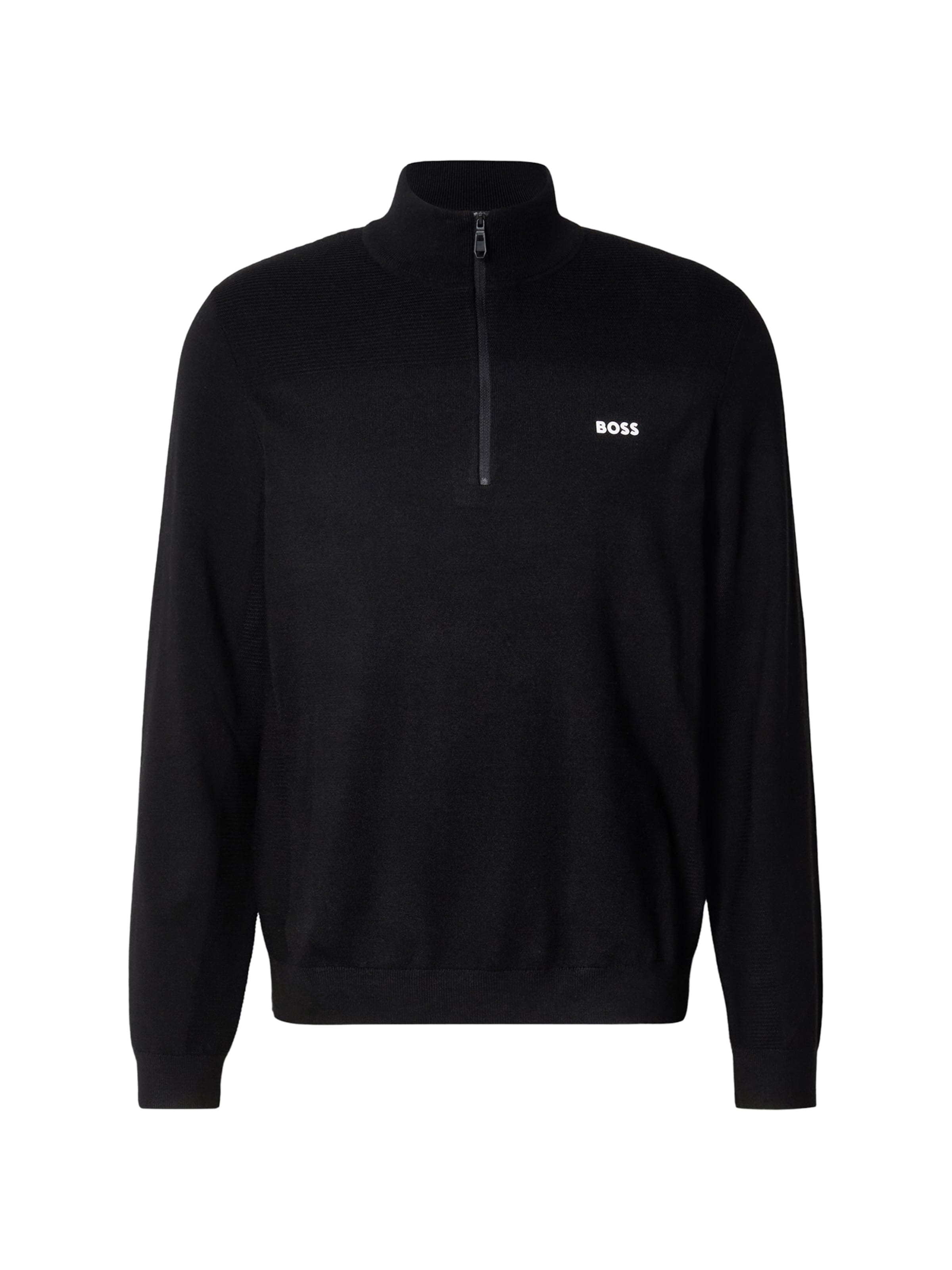 BOSS Sweater 'Momentum-X' in Black: front