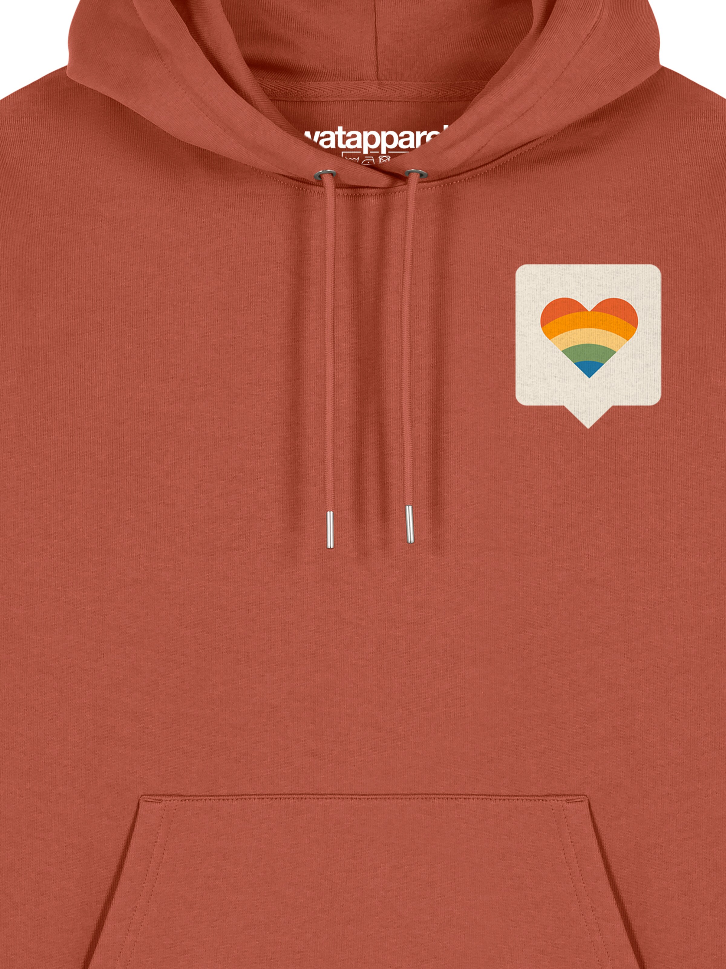 Watapparel Sweatshirt ' Von Herzen ' in Brown