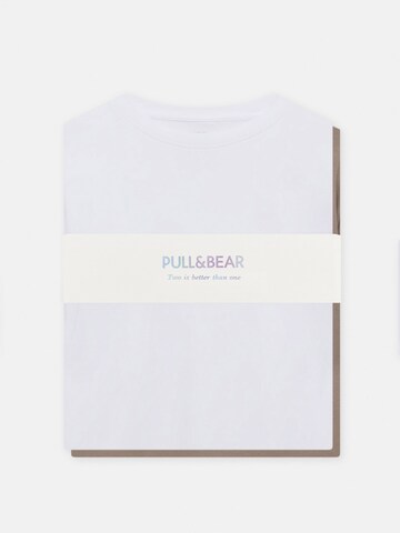 Pull&Bear Тениска в кафяво