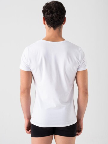 Burnell & Son Undershirt 'Rundhals Kurzarm Unterhemden' in White
