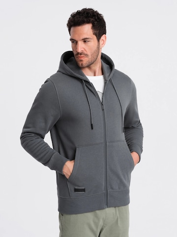 Ombre Sweatvest 'OM-SSBZ-0160' in Grijs