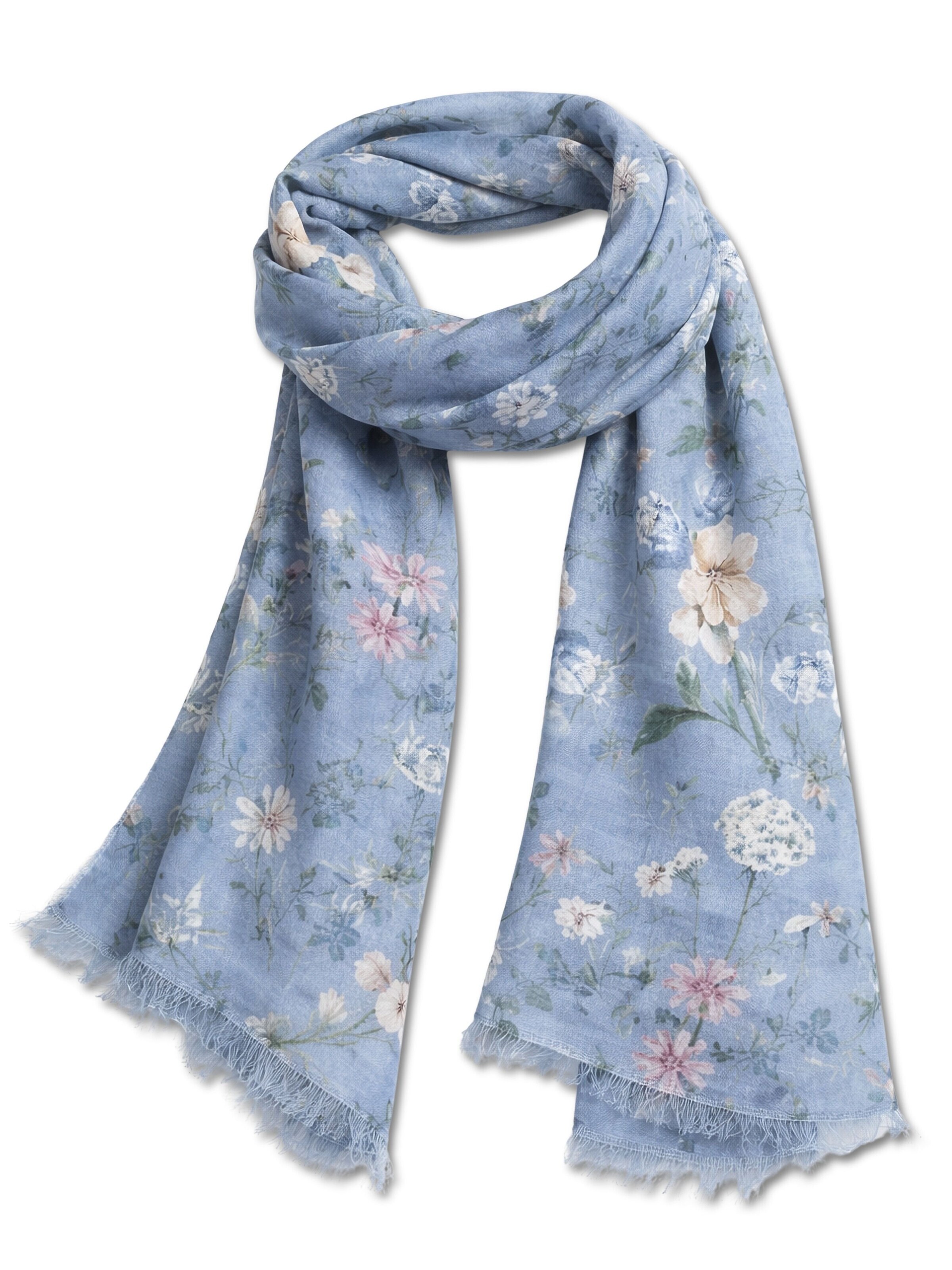 COLLEZIONE ALESSANDRO Scarf 'Flora' in Blue
