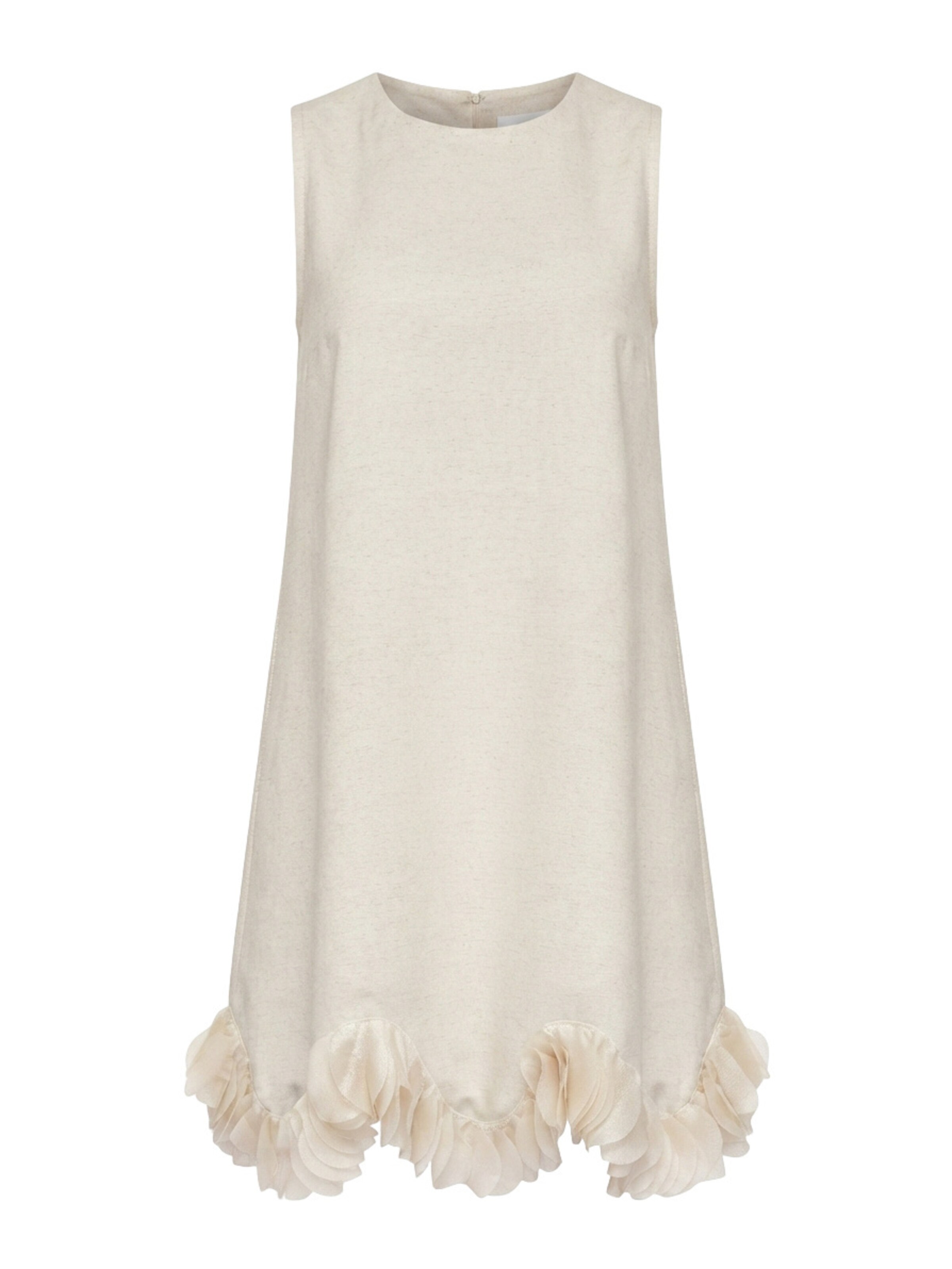 Robe de cocktail Ombre en beige : devant