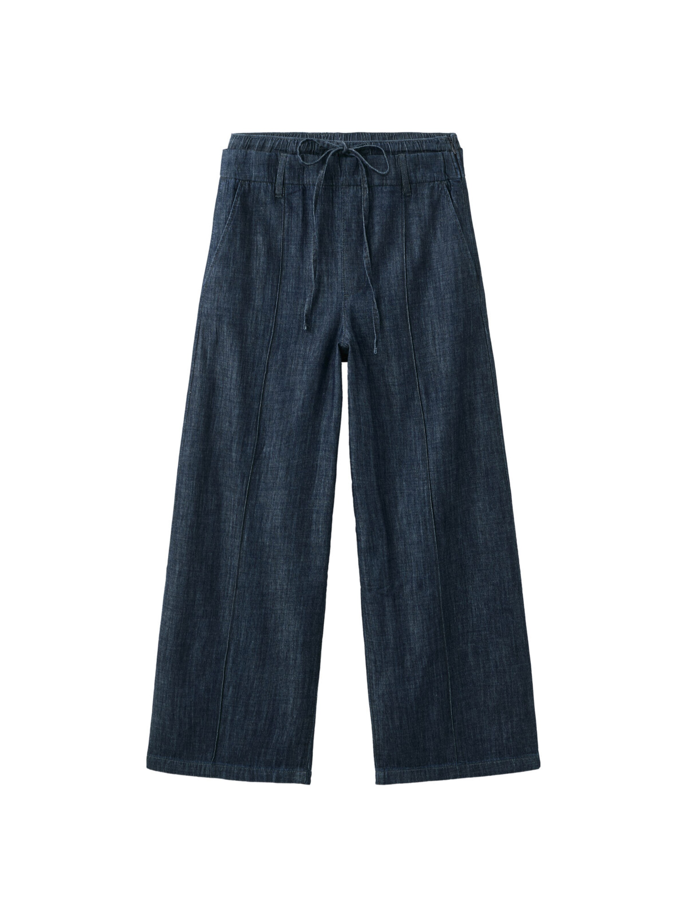 Largi Jeans 'CALONGE' de la MANGO pe albastru: față