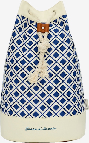 Gassa d'Amante Schoudertas 'Varigotti' in Blauw: voorkant