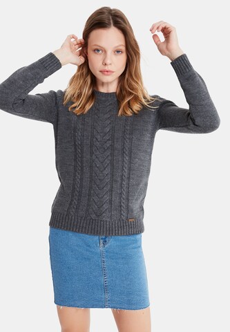 Jimmy Sanders Pullover 'Lux' in Grau