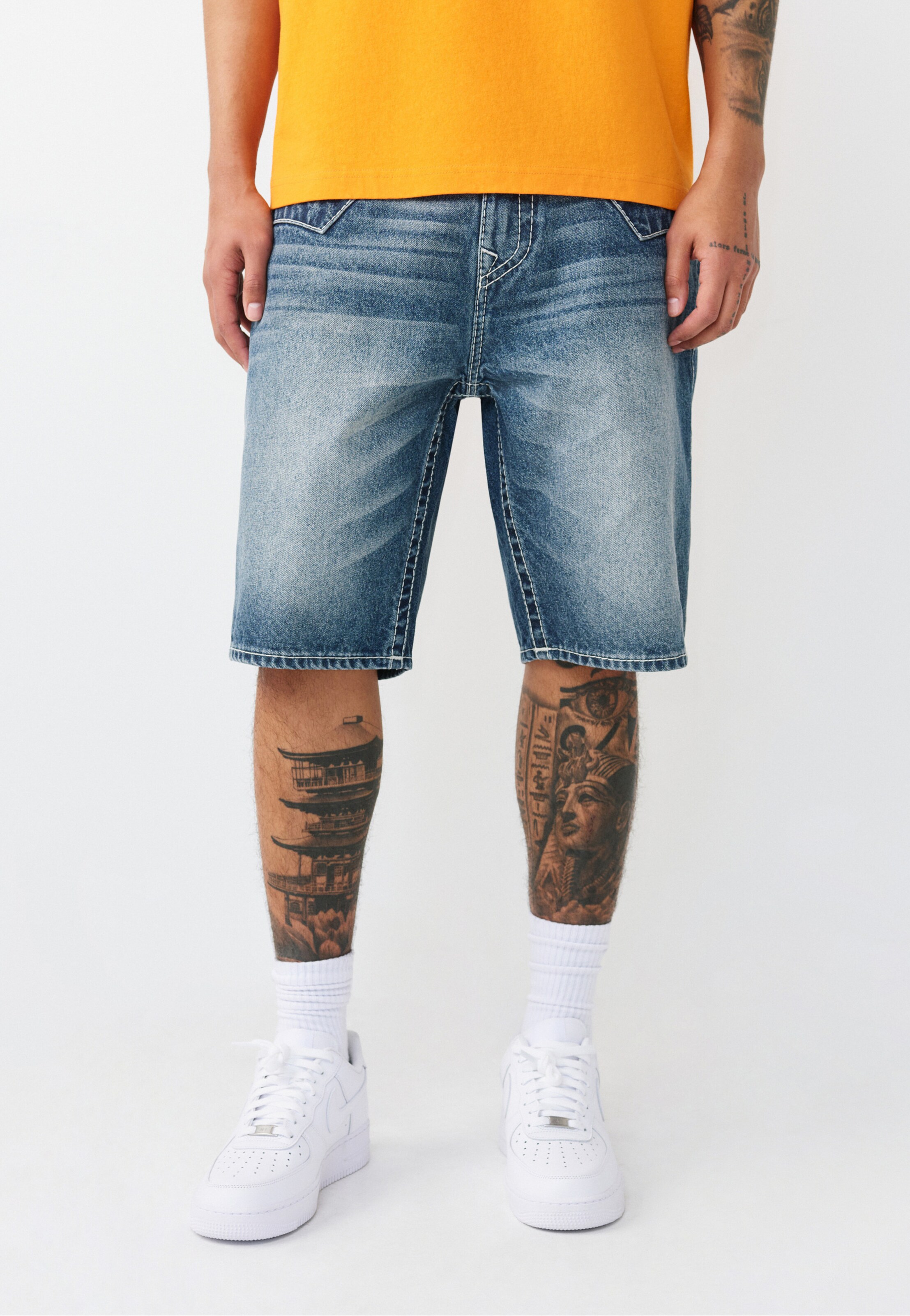 True Religion Normální Džíny – modrá: přední strana