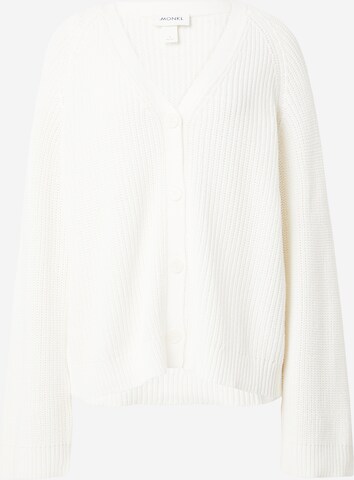Monki Knit Cardigan 'Norma' in White: front