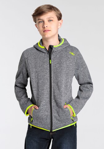 CMP Athletic Fleece Jacket in Grey: front