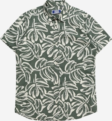 Jack & Jones Junior Comfort fit Button Up Shirt 'Lafayette' in Green: front