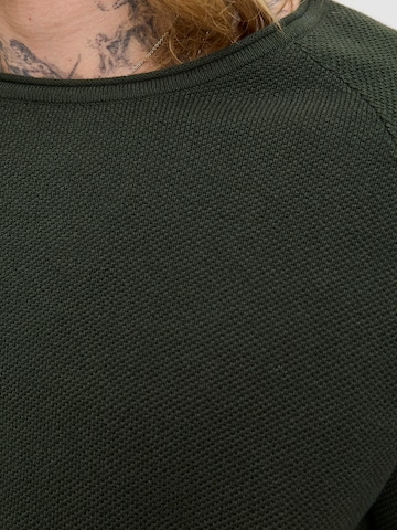 JACK & JONES Средняя посадка Свитер 'JJEHILL' в Зеленый