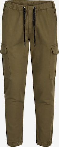 Redefined Rebel Tapered Cargobroek 'Lennon' in Groen: voorkant