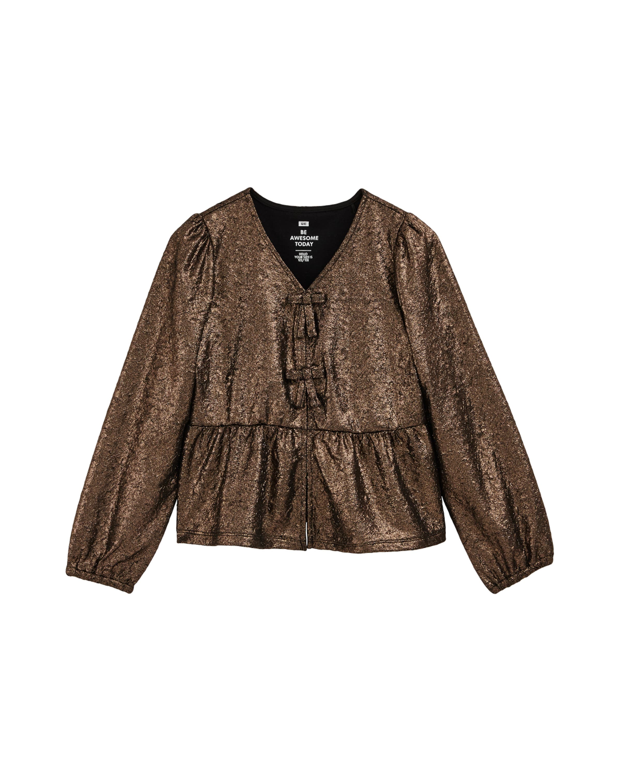 WE Fashion Тениска в бронз: отпред