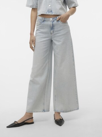 VERO MODA Wide leg Jeans 'ANNET' in Blue: front