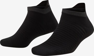 NIKE Athletic Socks in Black: front