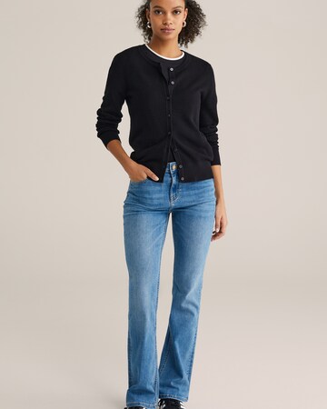 WE Fashion Расклешенный Джинсы в Синий