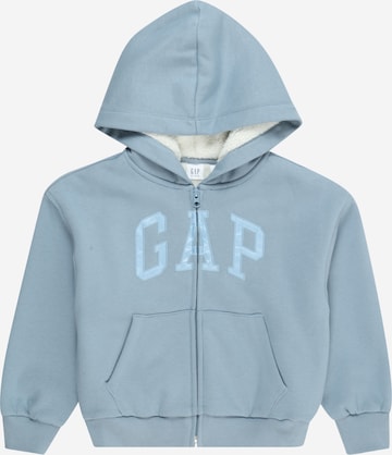 GAP Zip-Up Hoodie in Blue: front