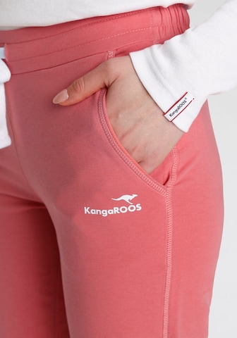 KangaROOS Tapered Pants in Pink