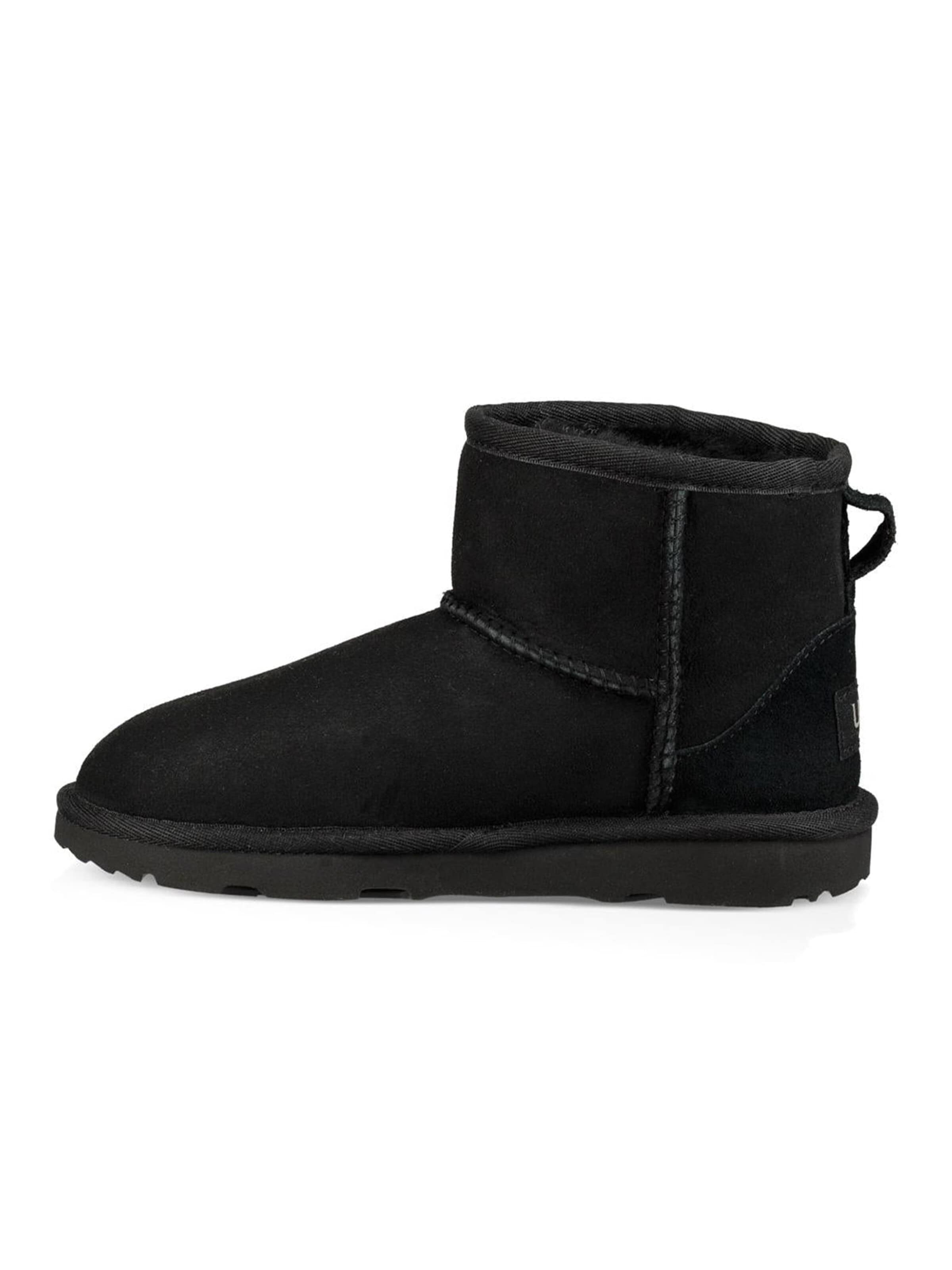 UGG Boot 'Kids Mini Classic II Black Ankle Boots' in Black