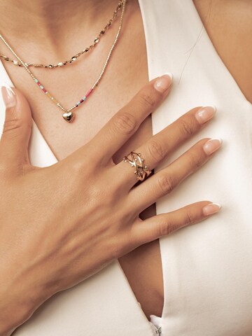 Hey Happiness Ring 'Bubble Twist' in Gold: front