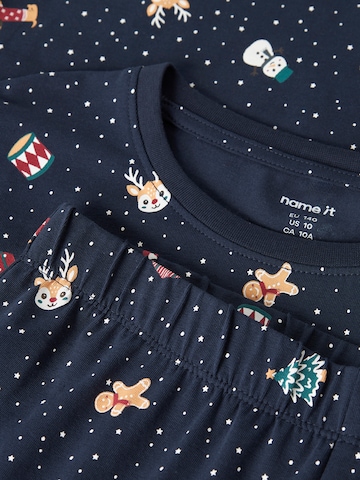 NAME IT - Pijama 'NKNVISMAS' em azul