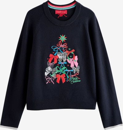 Next Pullover 'Weihnachts' in blau / navy / grün / rot, Produktansicht