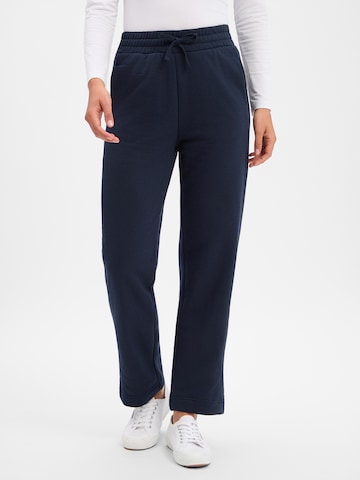 Marie Lund Regular Broek in Blauw: voorkant